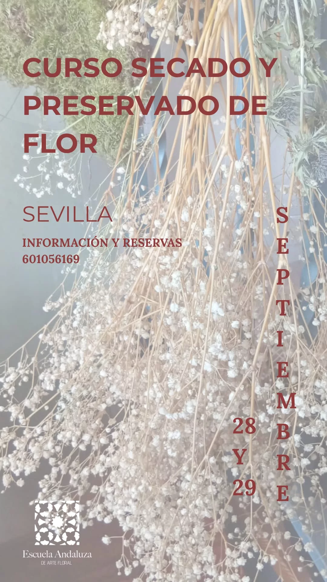 Una composición floral en tonos pastel